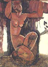 Photo:  Amedeo Modigliani, Karyatide, ca 1911